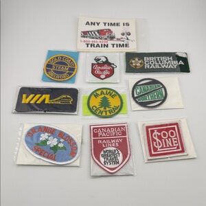 Assorted Railway Patches Collection